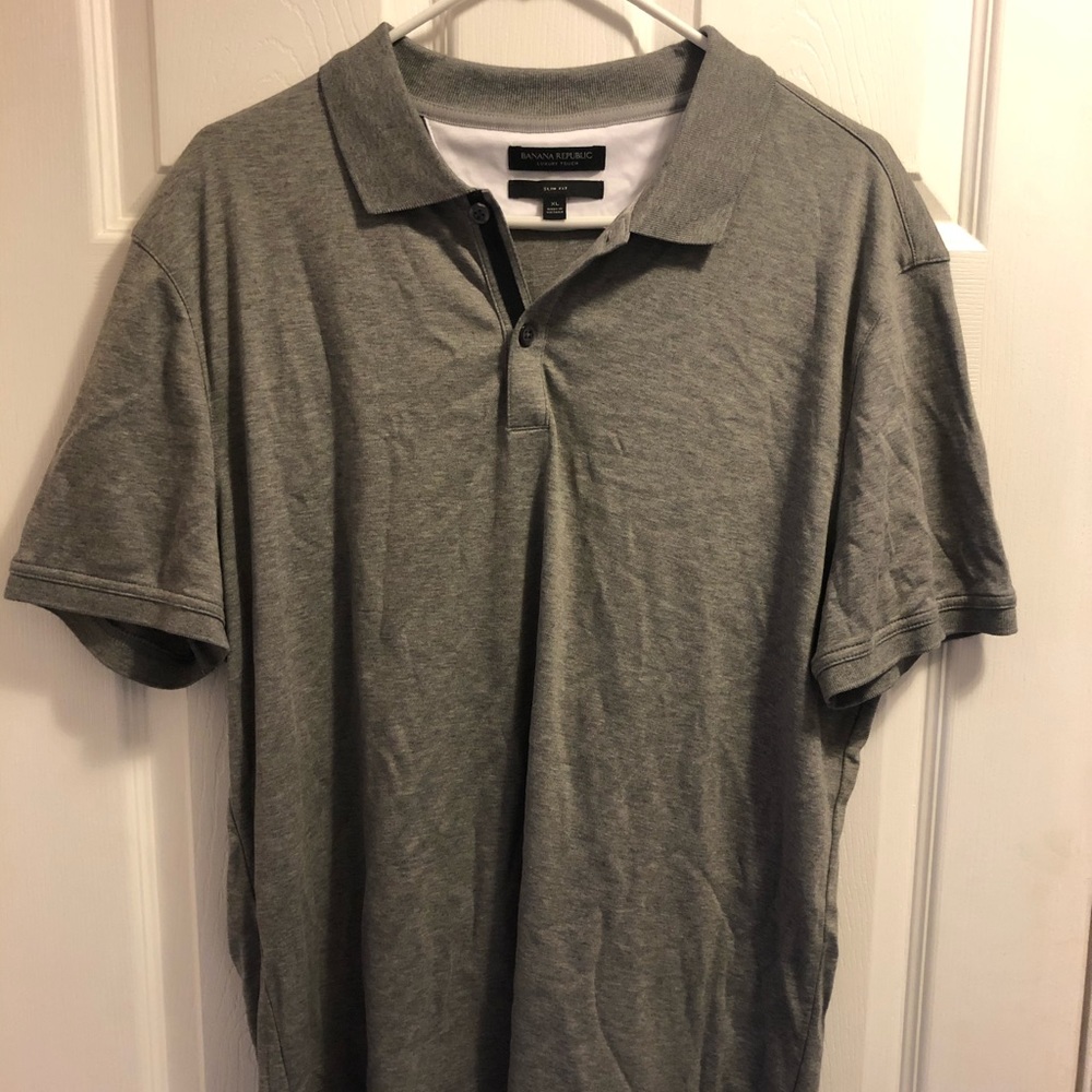 Banana republic lux polo gray XL